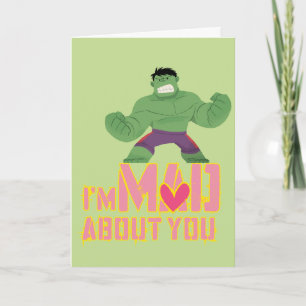 Avengers Valentine's Day   Hulk Mad About You Card