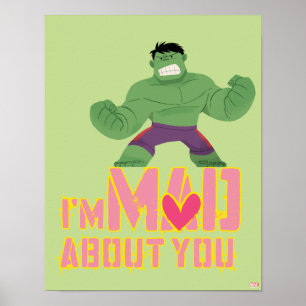 Avengers Valentine's Day   Hulk Mad About You Poster