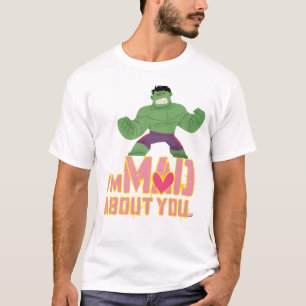 Avengers Valentine's Day Hulk Mad About You T-Shirt