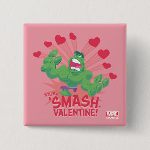 Avengers Valentine's Day   Hulk - You're A Smash Button