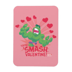 Avengers Valentine's Day   Hulk - You're A Smash Magnet