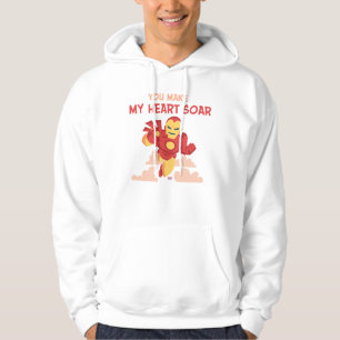 Avengers Valentine's Day Iron Man Heart Soar Hoodie