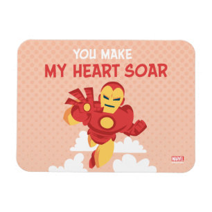 Avengers Valentine's Day   Iron Man Heart Soar Magnet