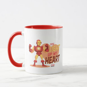 Avengers Valentine's Day   Iron Man Light My Heart Mug