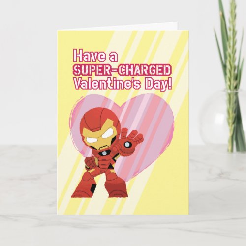 Avengers Valentines Day  Iron Man Super_Charged Card