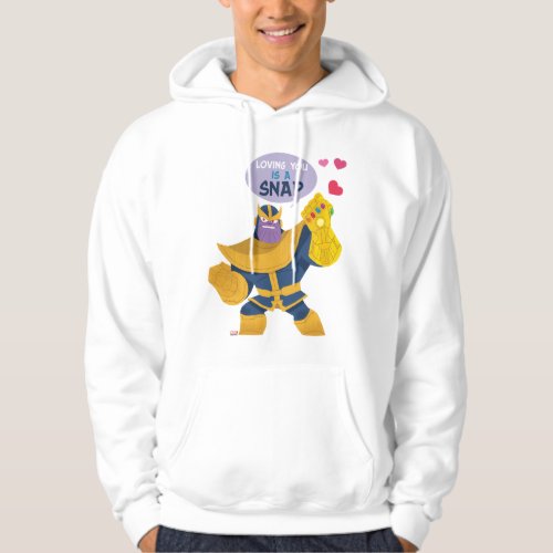 Avengers Valentines Day  Thanos Snap Hoodie