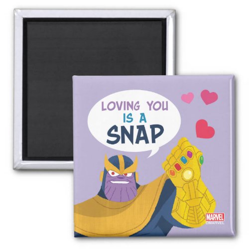 Avengers Valentines Day  Thanos Snap Magnet