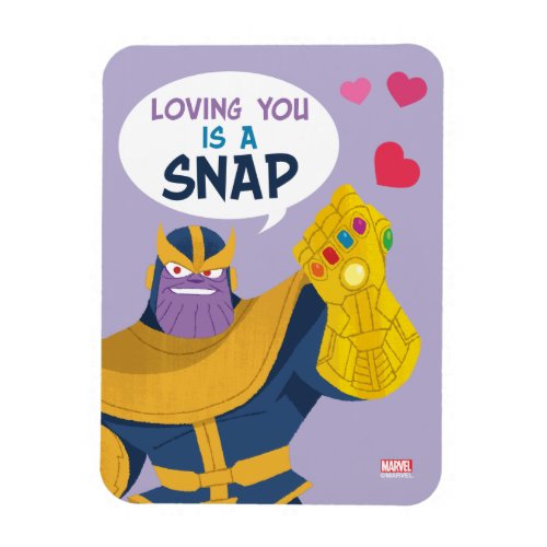 Avengers Valentines Day  Thanos Snap Magnet