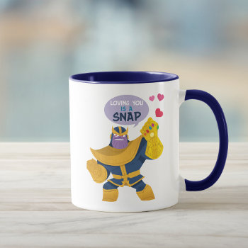Avengers Valentine's Day | Thanos Snap Mug by avengersclassics at Zazzle