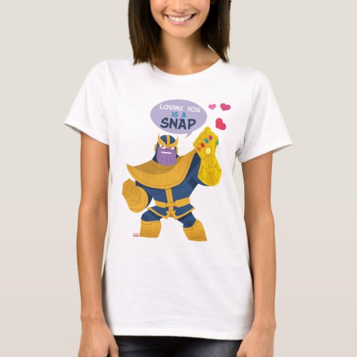 Avengers Valentines Day  Thanos Snap T_Shirt