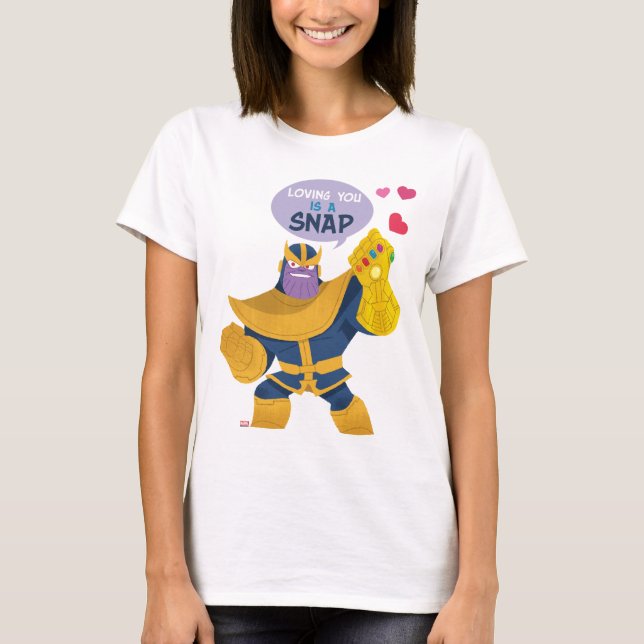 Avengers Valentine's Day | Thanos Snap T-Shirt (Front)