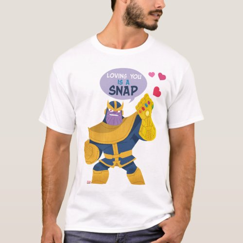 Avengers Valentines Day  Thanos Snap T_Shirt