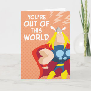 Avengers Valentine's Day   Thor: Out of This World Card