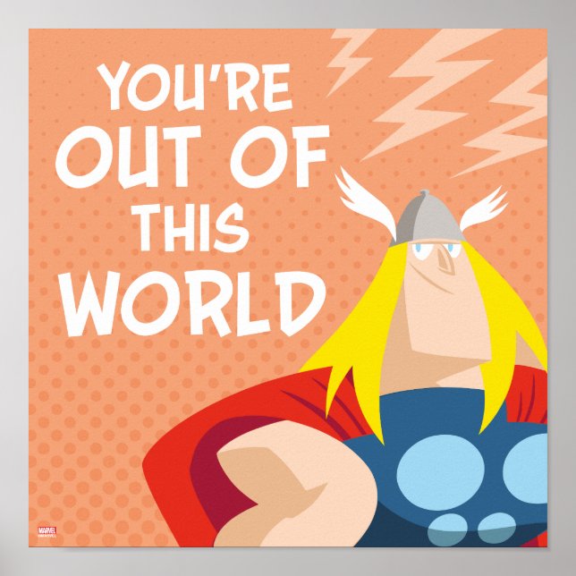 Avengers Valentine's Day | Thor: Out of This World Poster (Front)