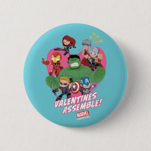 Avengers Valentine's Day   Valentine's Assemble Button