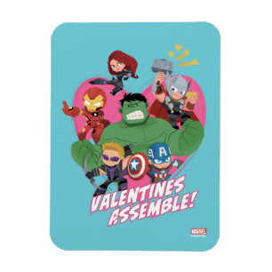 Avengers Valentine's Day   Valentine's Assemble Magnet