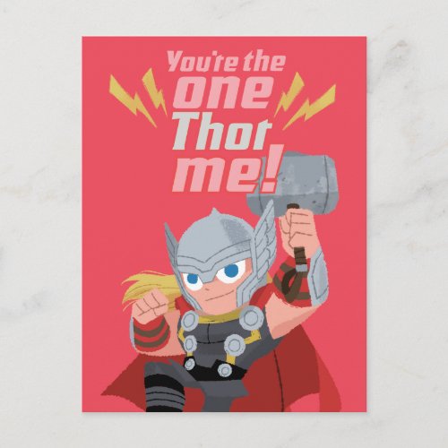 Avengers Valentines Day  Youre The One Thor Me Postcard