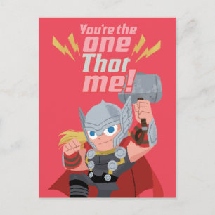 Avengers Valentine's Day You're The One Thor Me Postcard