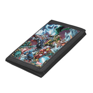 Avengers Versus Loki And Frost Giants Trifold Wallet