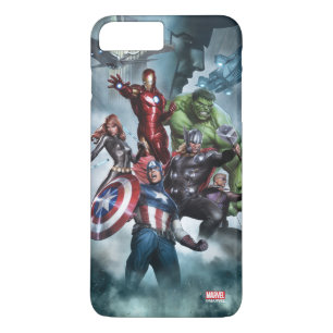 Avengers Versus Loki Drawing iPhone 8 Plus/7 Plus Case