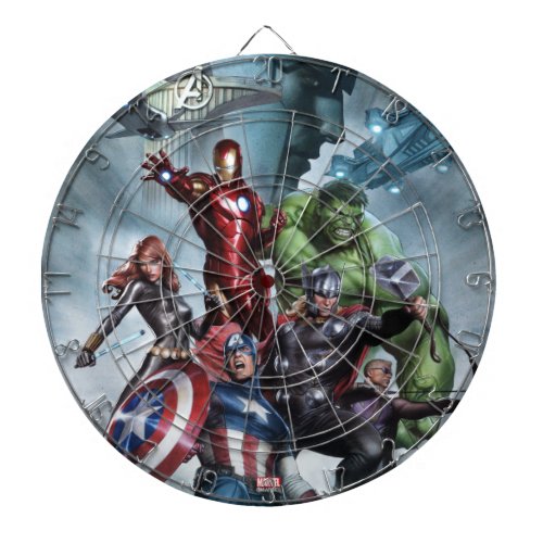 Avengers Versus Loki Drawing Dartboard