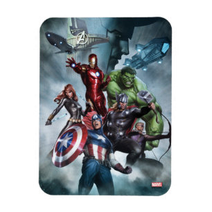 Avengers Versus Loki Drawing Magnet
