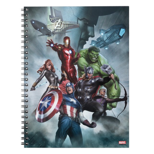 Avengers Versus Loki Drawing Notebook (Front)