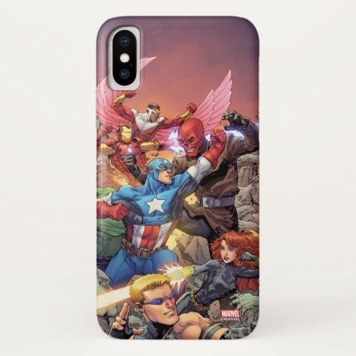 Avengers Versus Red Skull iPhone X Case