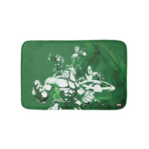 Avengers Watercolor Graphic Bathroom Mat