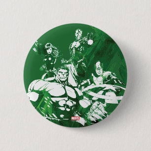 Avengers Watercolor Graphic Button