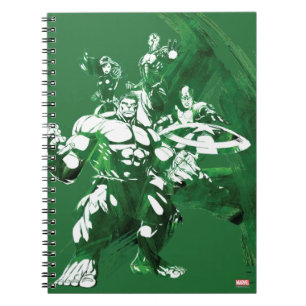 Avengers Watercolor Graphic Notebook