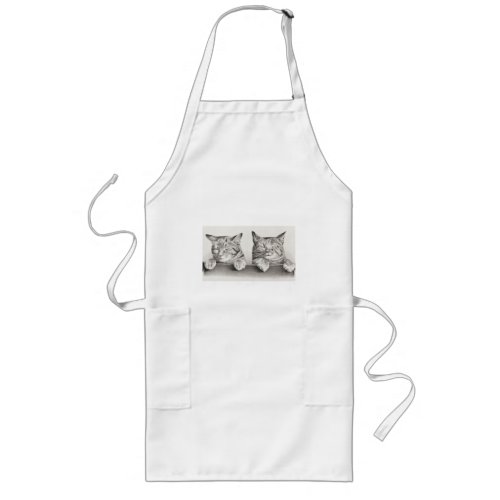 Avental cat lover long apron