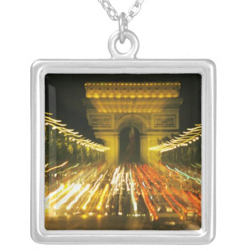 Avenue des Champs_Elysees Arch of Triumph Silver Plated Necklace