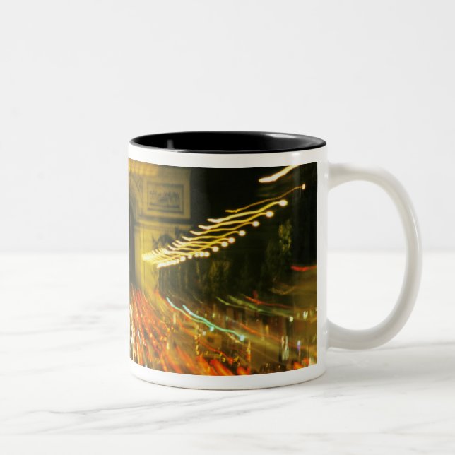 Avenue des Champs-Elysees, Arch of Triumph, Two-Tone Coffee Mug (Right)