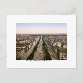 Avenue des Champs-Élysées Paris, 1904 France Holiday Postcard