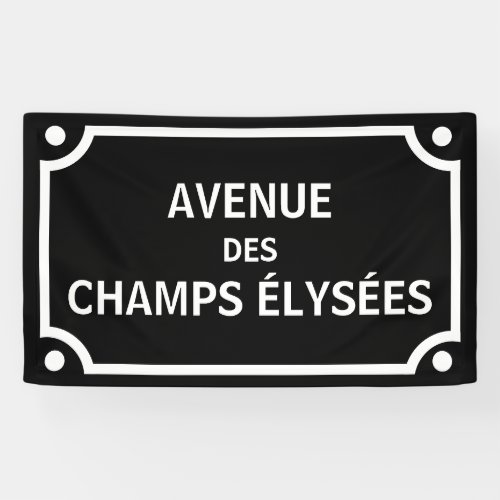 Avenue des Champs Elysees Paris Street Sign
