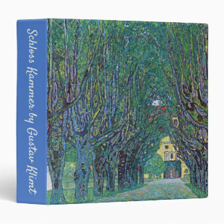 Avenue In Schloss Kammer Park by Gustav Klimt 3 Ring Binder
