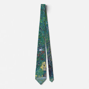 Avenue In Schloss Kammer Park by Gustav Klimt Neck Tie