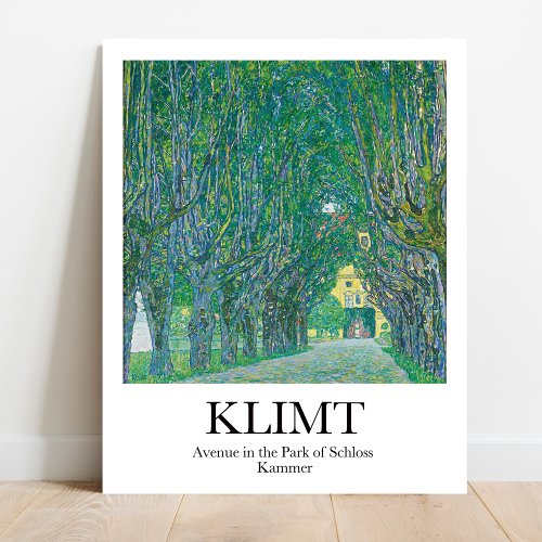Avenue in the Park of Schloss Kammer Gustav Klimt Poster