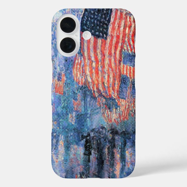 Avenue in the Rain by Frederick Childe Hassam Case-Mate iPhone Case (Back)