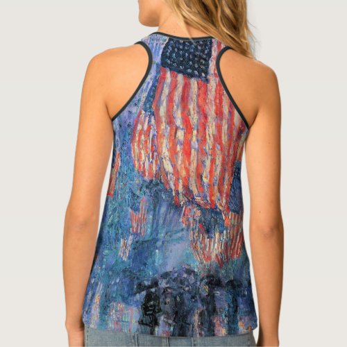 Avenue in the Rain by Frederick Childe Hassam Tank Top