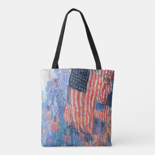 Avenue in the Rain by Frederick Childe Hassam Tote Bag