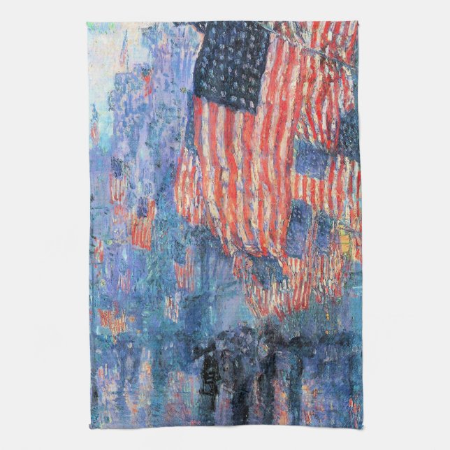 Avenue in the Rain by Frederick Childe Hassam Towel (Vertical)