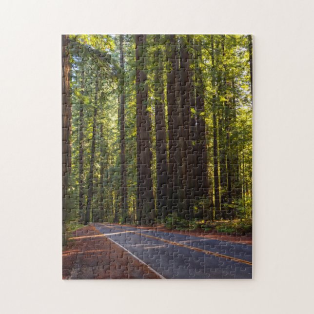 Avenue of Giant Redwood California Jigsaw Puzzle (Vertical)