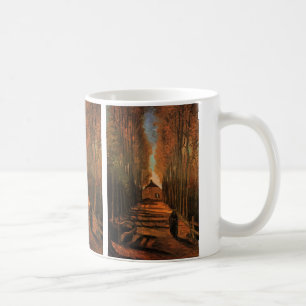 Avenue of Poplars in Autumn by Vincent van Gogh Coffee Mug