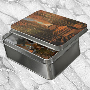 Avenue of Poplars in Autumn by Vincent van Gogh Jigsaw Puzzle