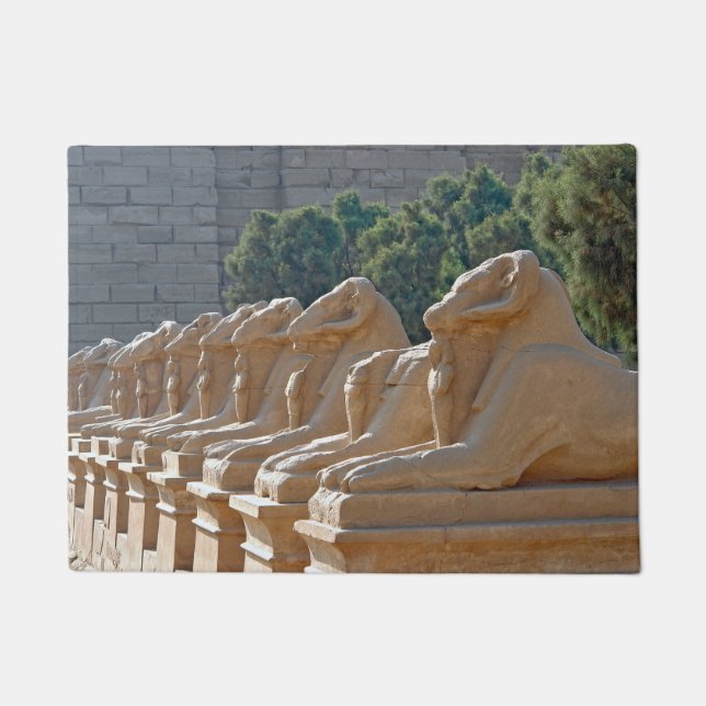 Avenue of Sphinxes in Karnak Temple - Egypt Doormat (Front)