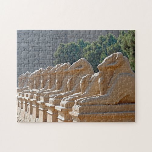 Avenue of Sphinxes in Karnak Temple _ Egypt Jigsaw Puzzle