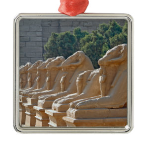Avenue of Sphinxes in Karnak Temple - Egypt Metal Ornament