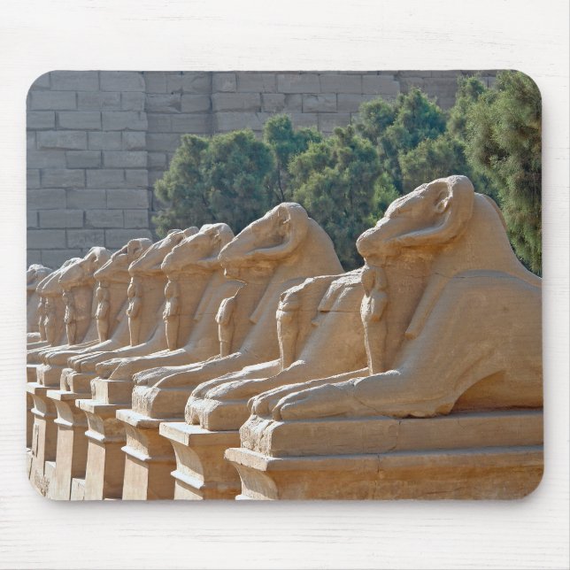 Avenue of Sphinxes in Karnak Temple - Egypt Mouse Pad (Front)